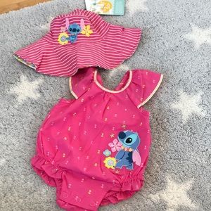 Disney baby romper and hat